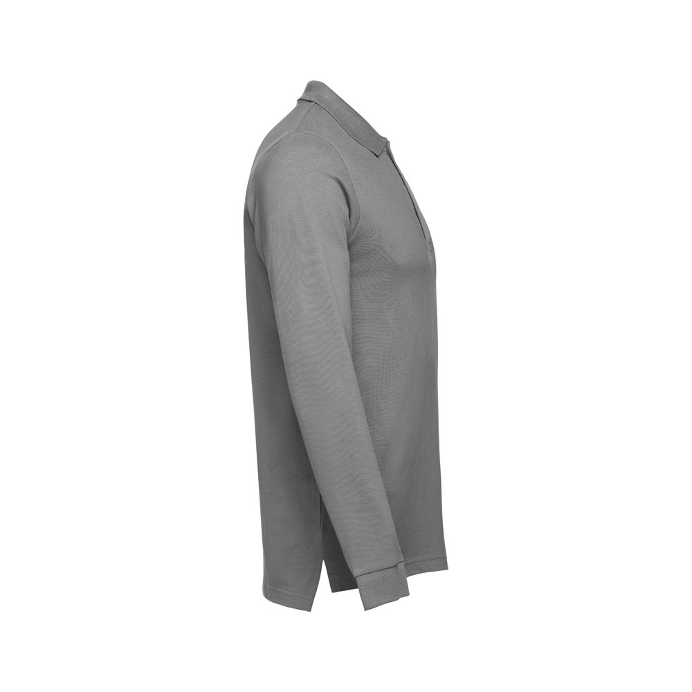 THC BERN II. Polo à manches longues en coton cardé pour hommes