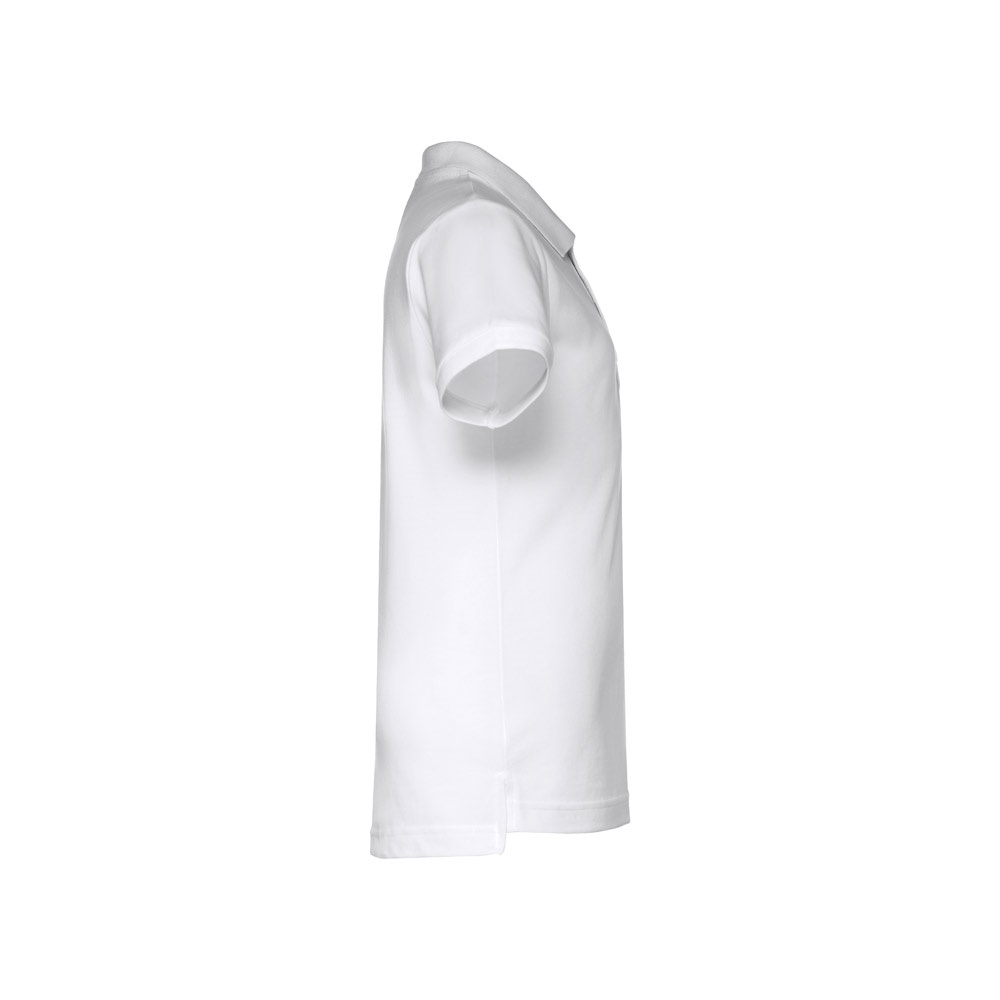 THC ADAM KIDS WH II. Polo à manches courtes pour enfants (unisexe). Couleur blanche
