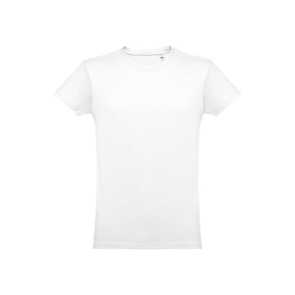 THC LUANDA WH. T-shirt para homem em formato tubular em algodão. Cor branca