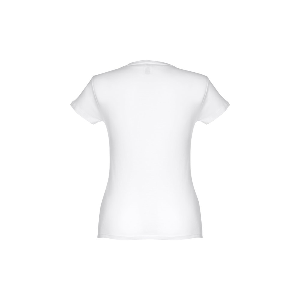 THC SOFIA WH. T-shirt femme en coton ceinturé. Couleur blanche
