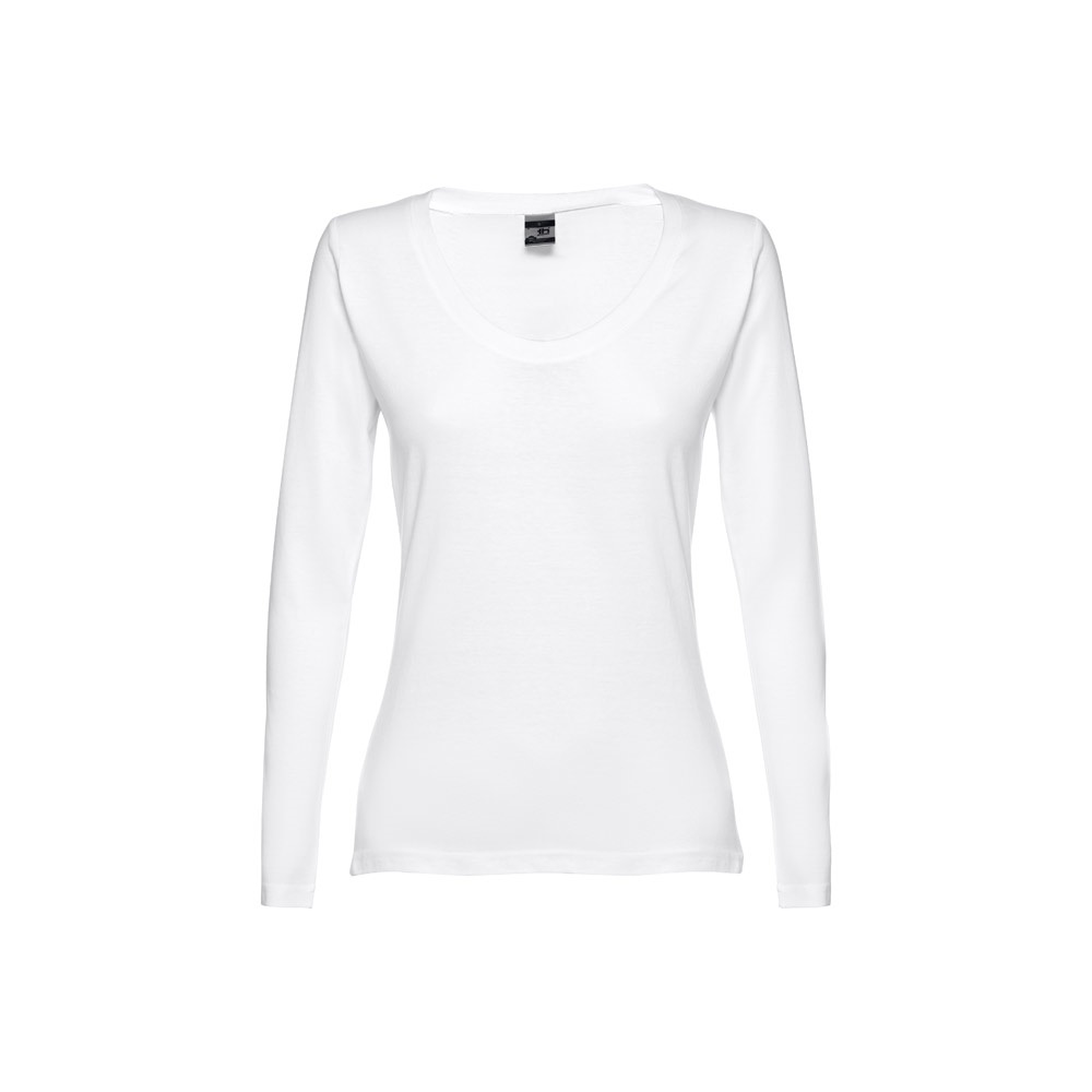 THC BUCHAREST WOMEN WH. T-shirt cintada de manga comprida para senhora