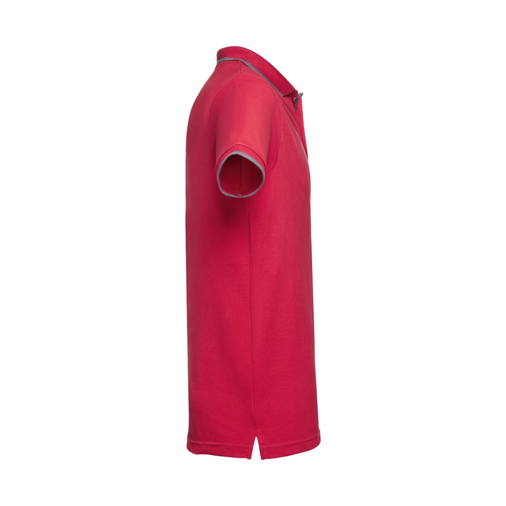 THC ROME. Polo bicolore en coton pour hommes