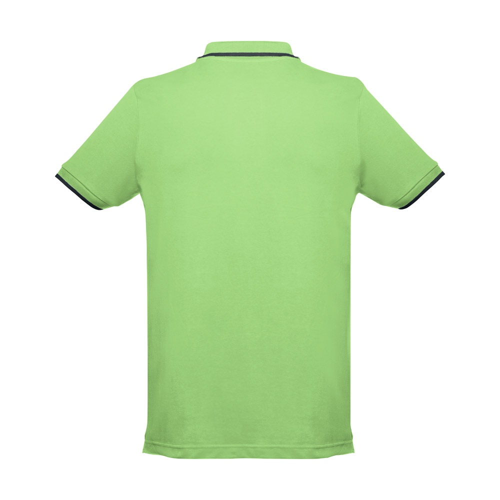 THC ROME. Polo bicolore en coton pour hommes