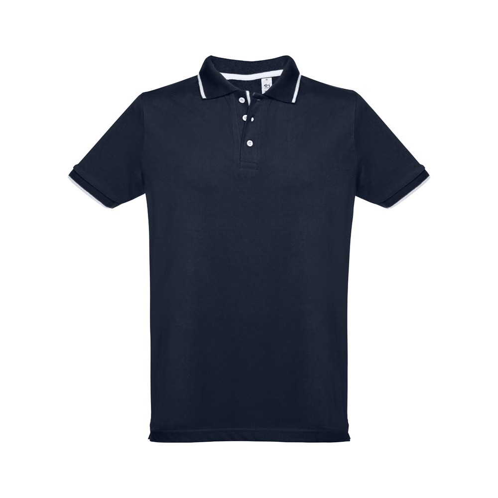 THC ROME. Polo bicolor para homem em algodão