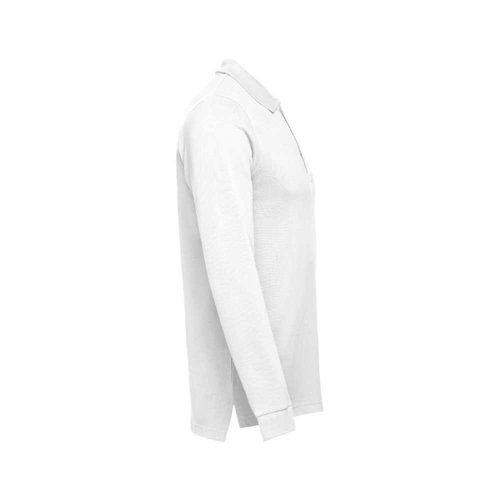 THC BERN WH. Polo en coton à manches longues pour hommes