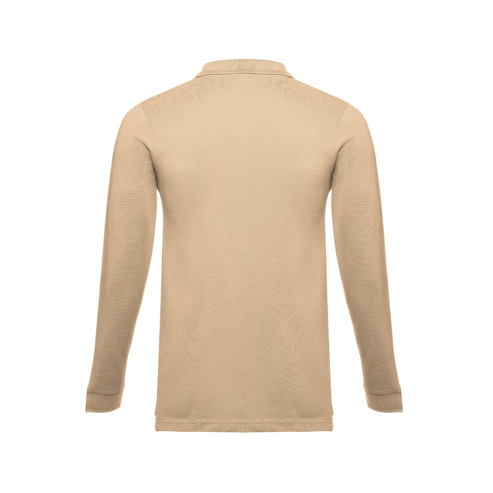 THC BERN. Polo à manches longues en coton cardé pour hommes