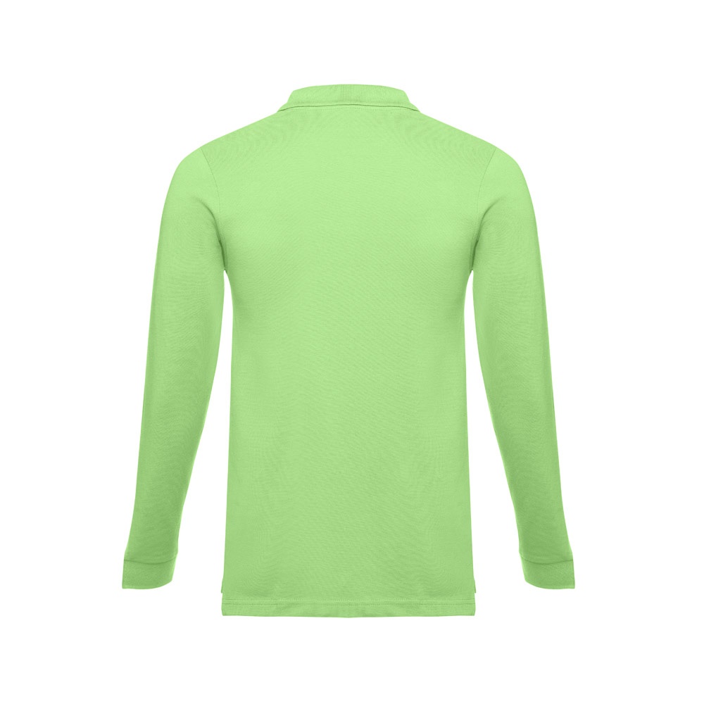 THC BERN. Polo à manches longues en coton cardé pour hommes