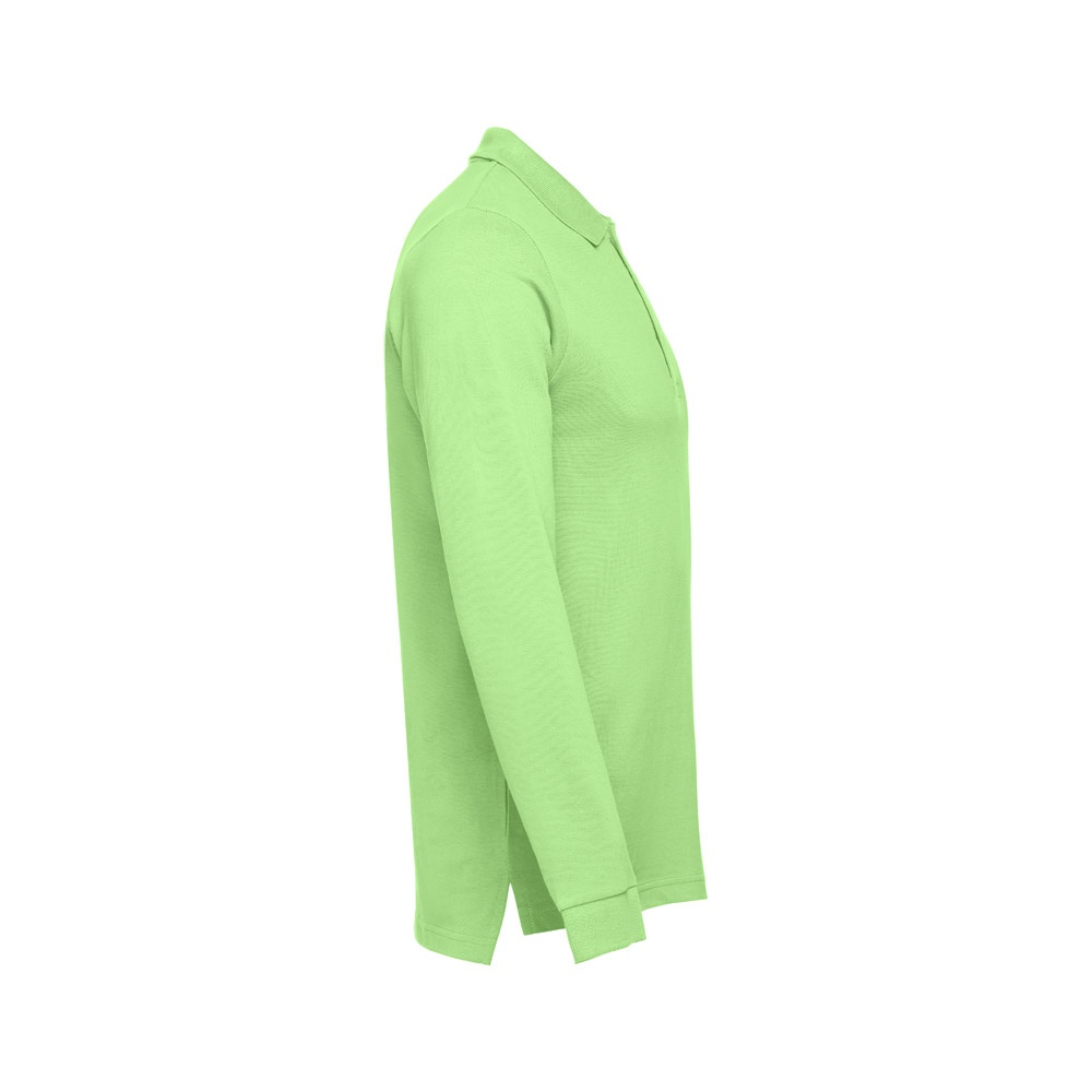 THC BERN. Polo à manches longues en coton cardé pour hommes
