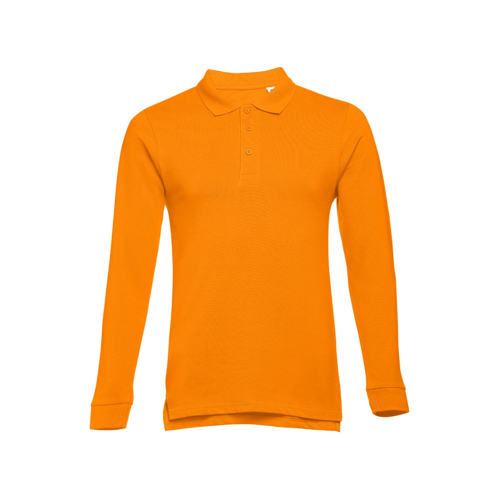 THC BERN. Polo à manches longues en coton cardé pour hommes