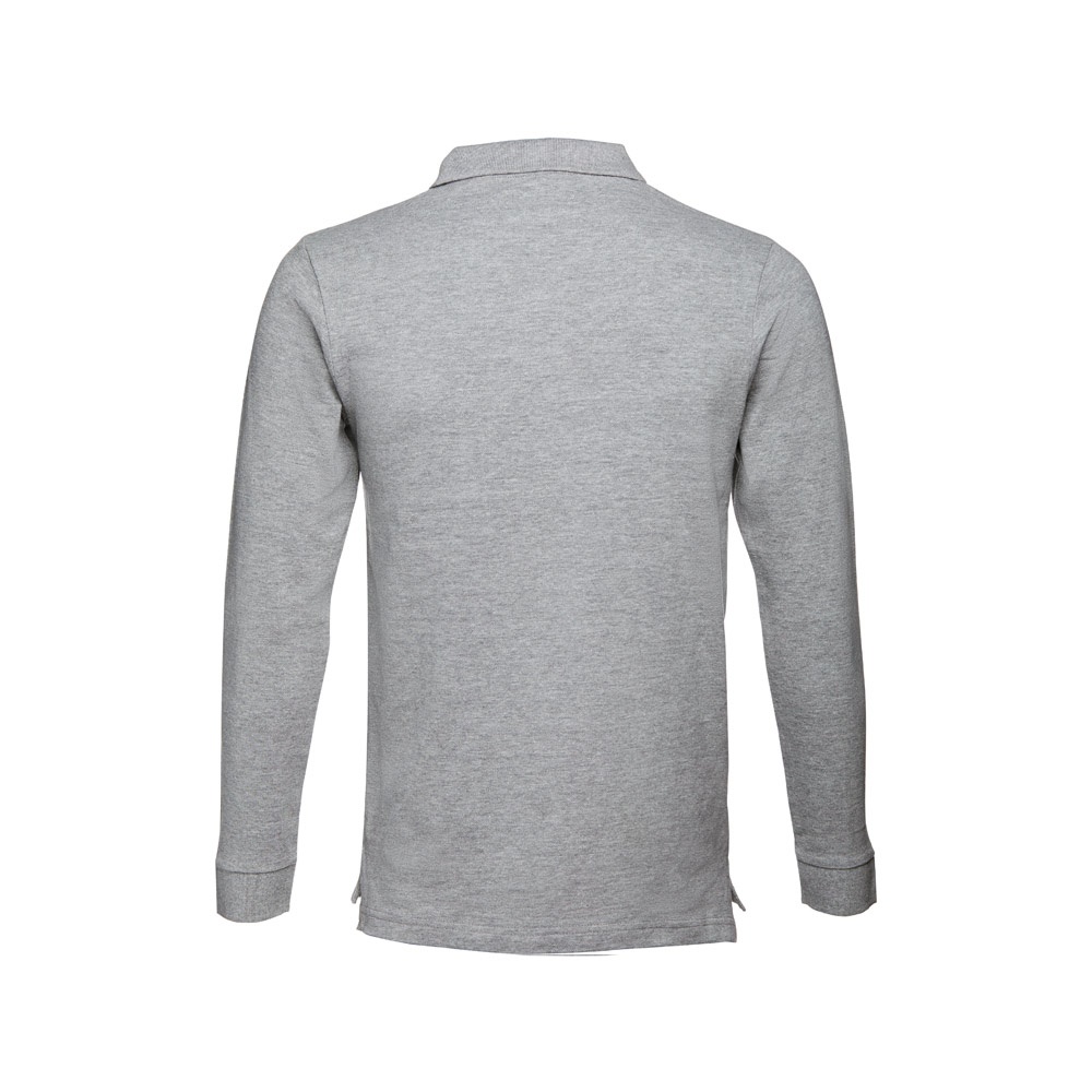 THC BERN. Polo à manches longues en coton cardé pour hommes