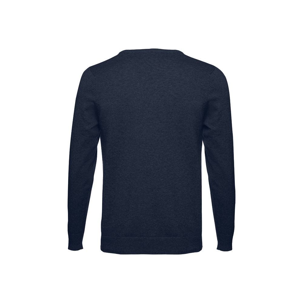 THC MILAN. Pull col V pour homme en coton et polyamide