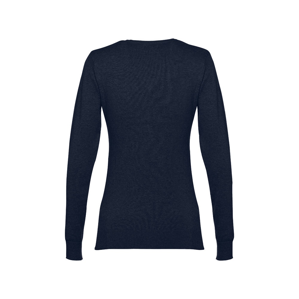 THC MILAN WOMEN. Pull à col V pour femmes en coton et polyamide