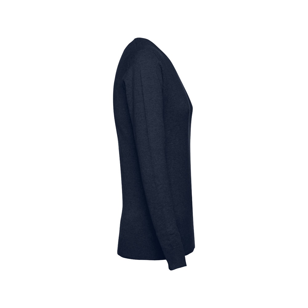 THC MILAN WOMEN. Pull à col V pour femmes en coton et polyamide