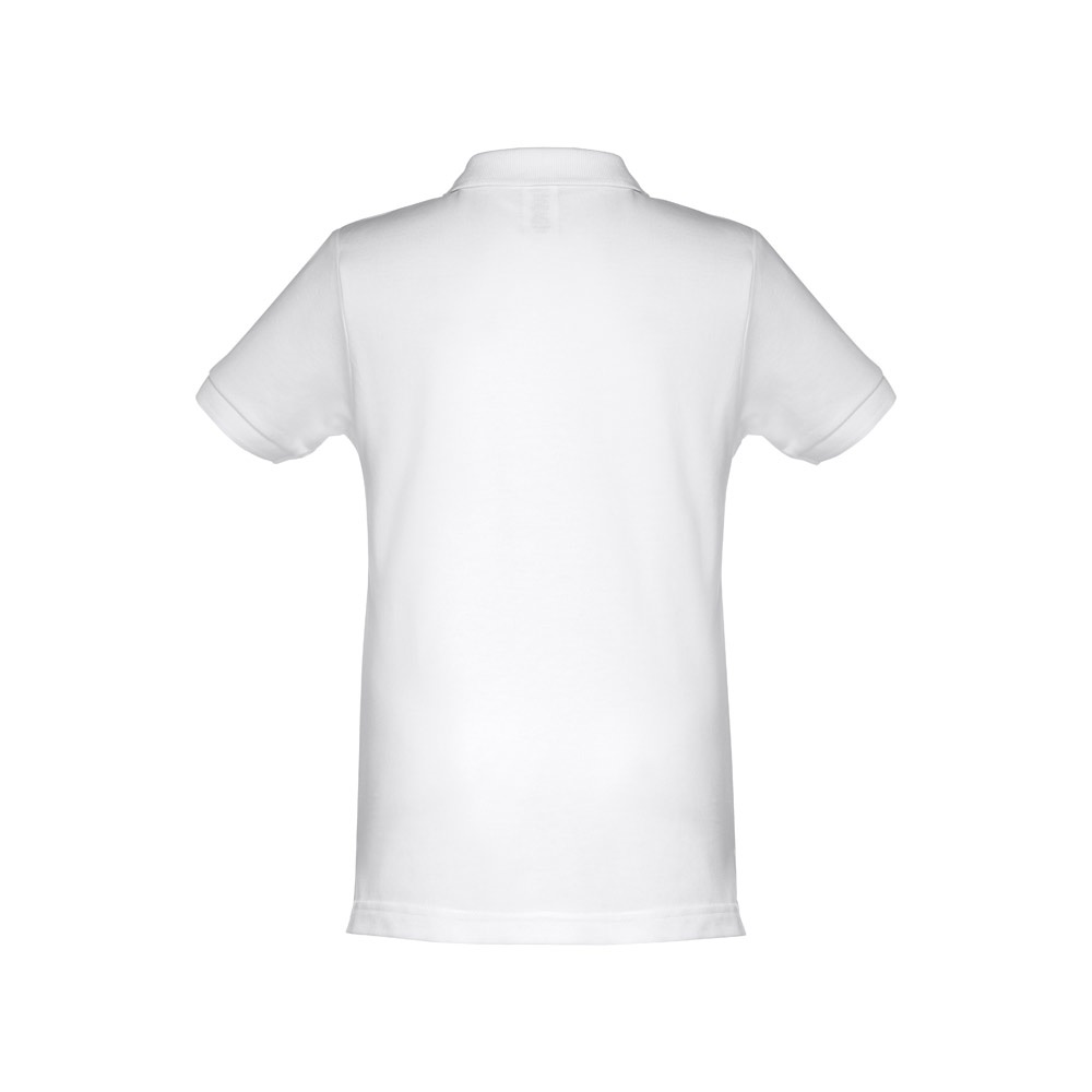 THC ADAM KIDS WH. Polo à manches courtes pour enfants (unisexe). Couleur blanche