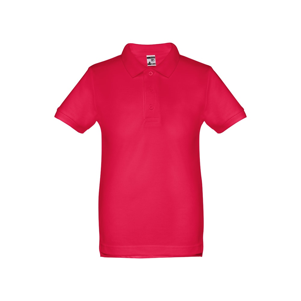 THC ADAM KIDS. Polo para criança (unissexo) de manga curta em algodão