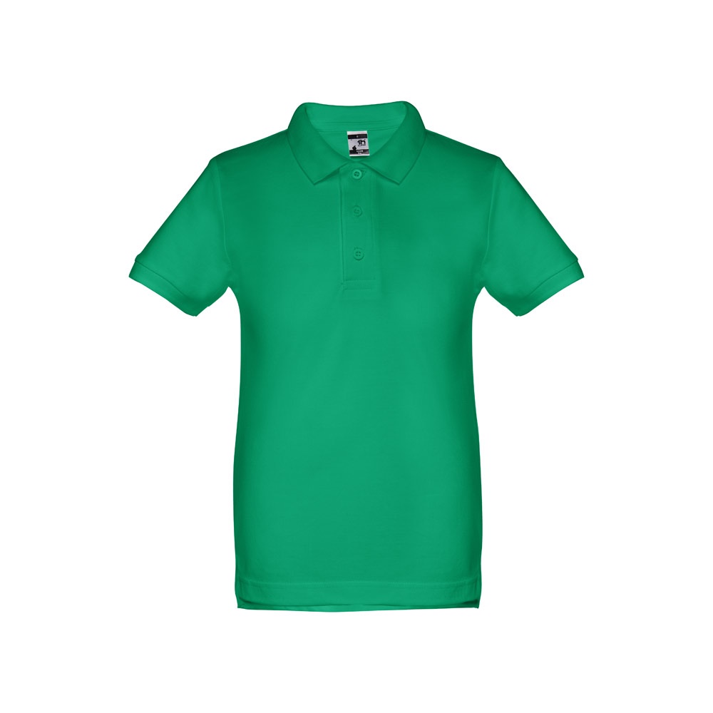 THC ADAM KIDS. Polo para criança (unissexo) de manga curta em algodão