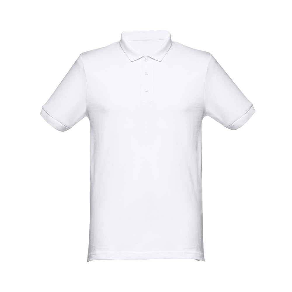 THC MONACO WH. Polo manches courtes pour homme en coton cardé