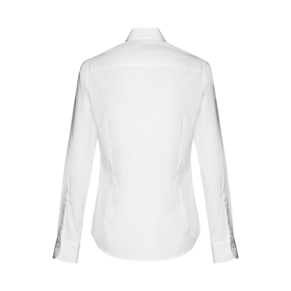 THC PARIS WOMEN WH. Chemise en popeline à manches longues pour femmes. Couleur blanche