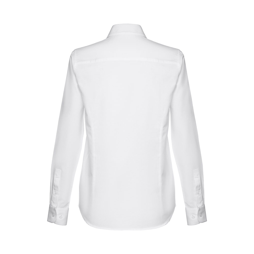 THC TOKYO WOMEN WH. Chemise oxford à manches longues pour femmes. Couleur blanche