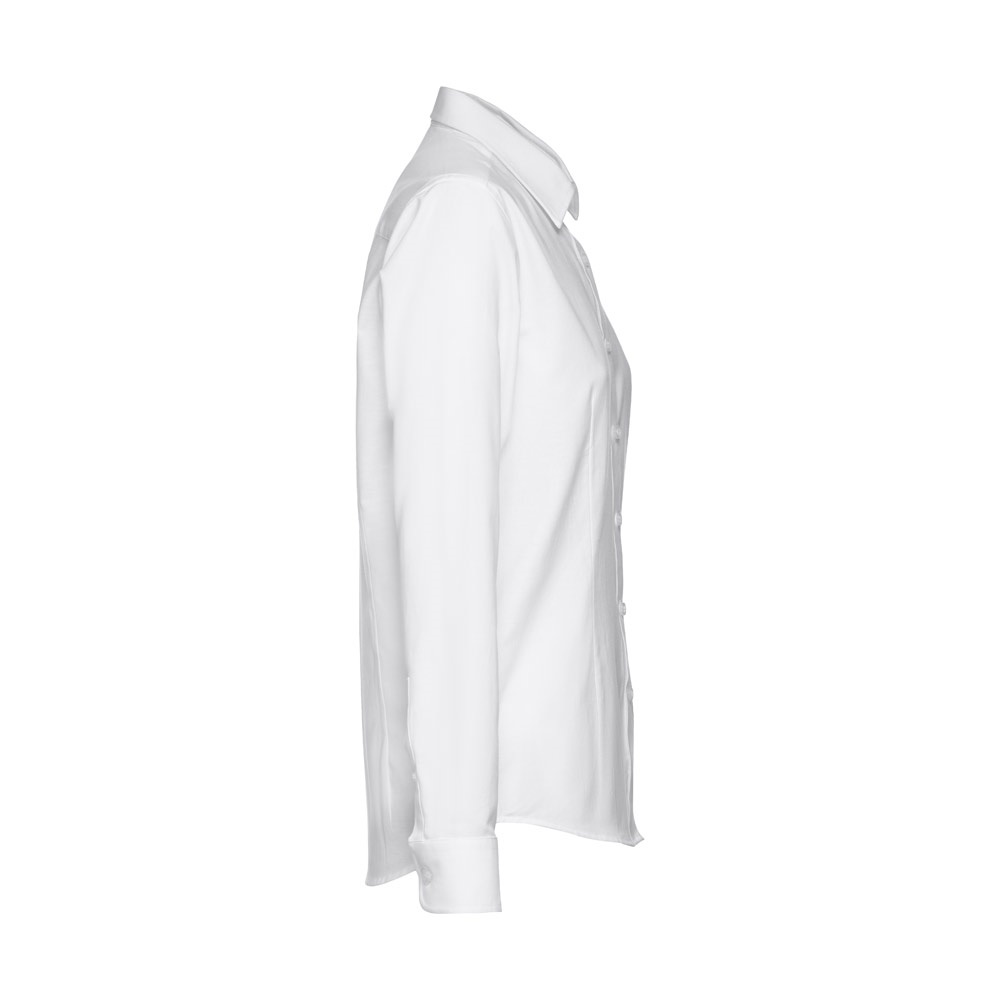 THC TOKYO WOMEN WH. Chemise oxford à manches longues pour femmes. Couleur blanche