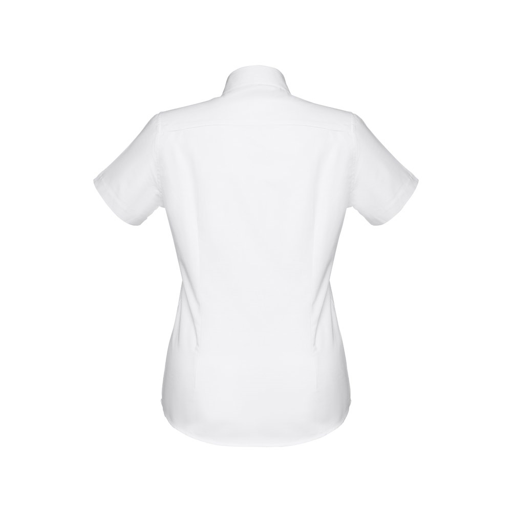 THC LONDON WOMEN WH. Chemise oxford à manches courtes pour femmes. Couleur blanche