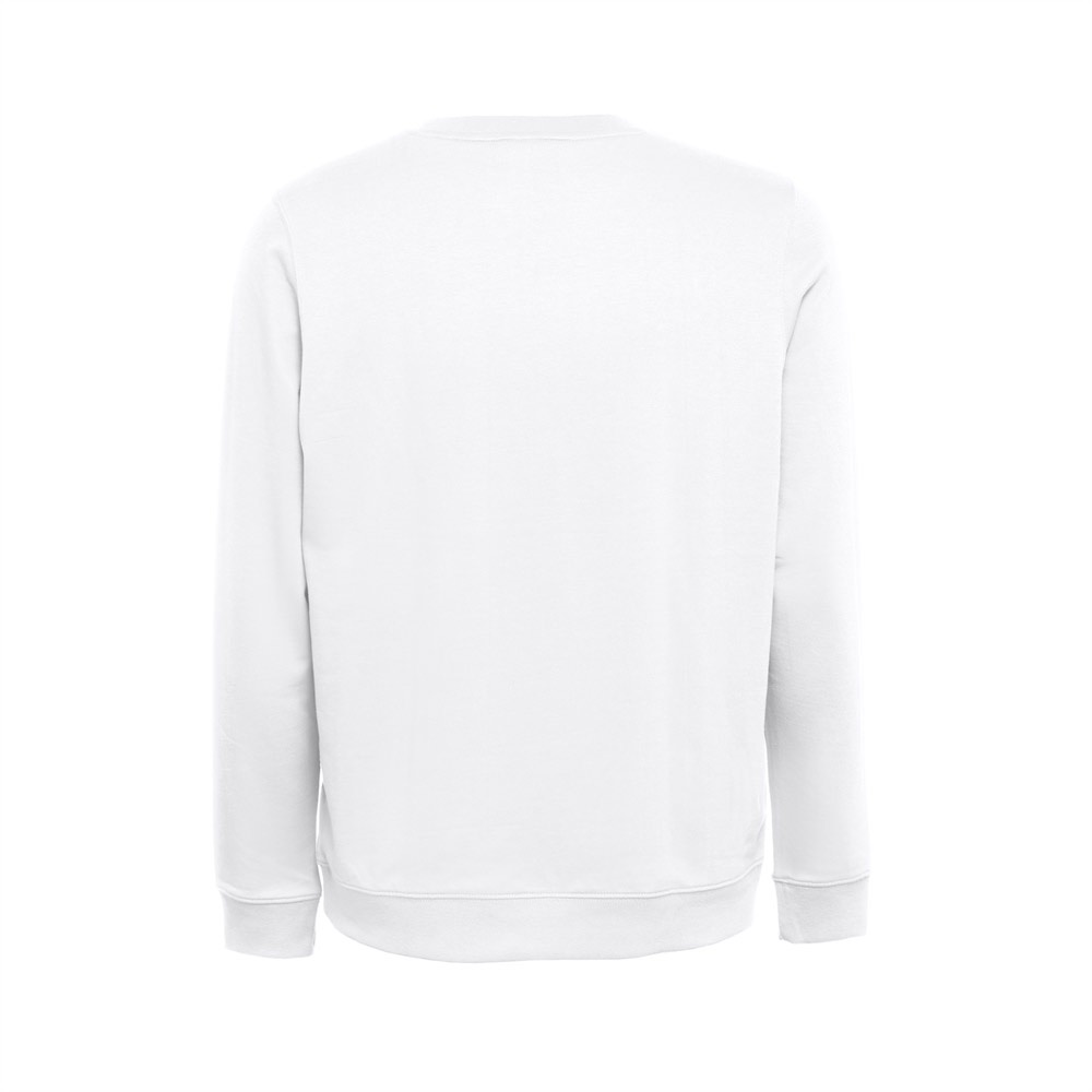 THC COLOMBO WH. Sweat-shirt (unisexe) en éponge italienne sans carte. Couleur blanche