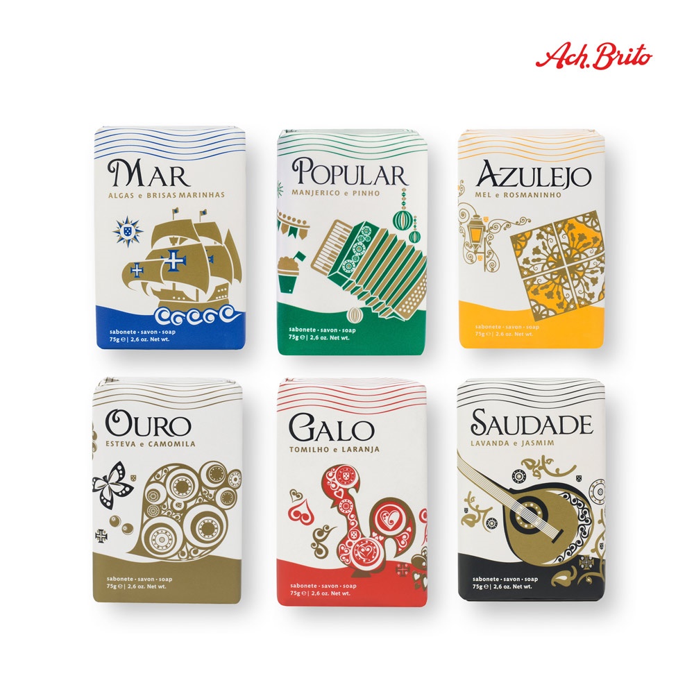 LUSITANOS. Savons à base de savon végétal et enrichis à l'huile d'olive (75 g)