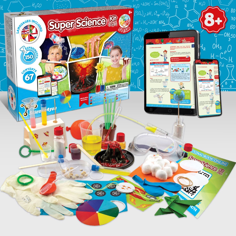 6 in 1 Super Science Kit I. Jouet éducatif pour enfants