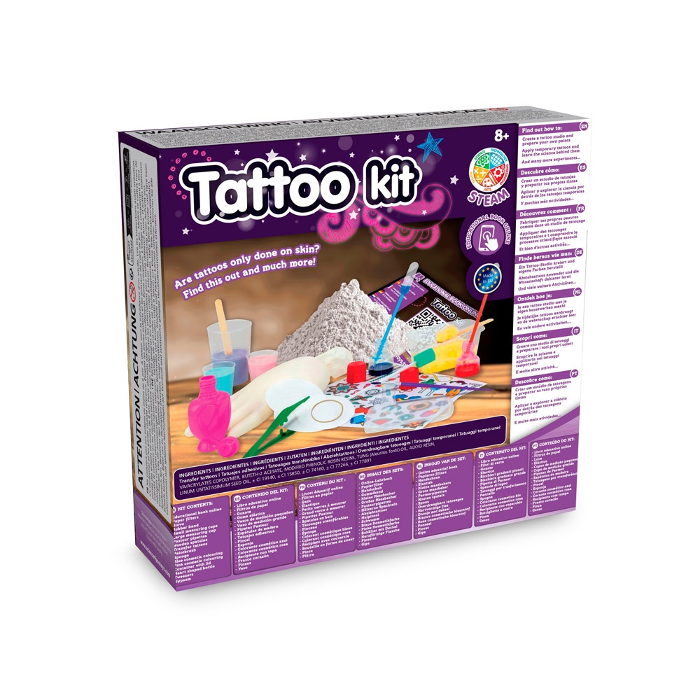 Tattoo Factory Kit I. Jeu éducatif pour enfants