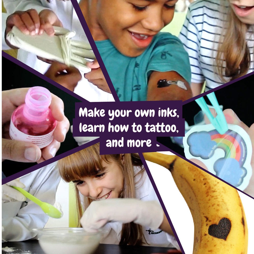 Tattoo Factory Kit III. Jeu éducatif livré avec un sac cadeau en papier kraft (115 g/m²)