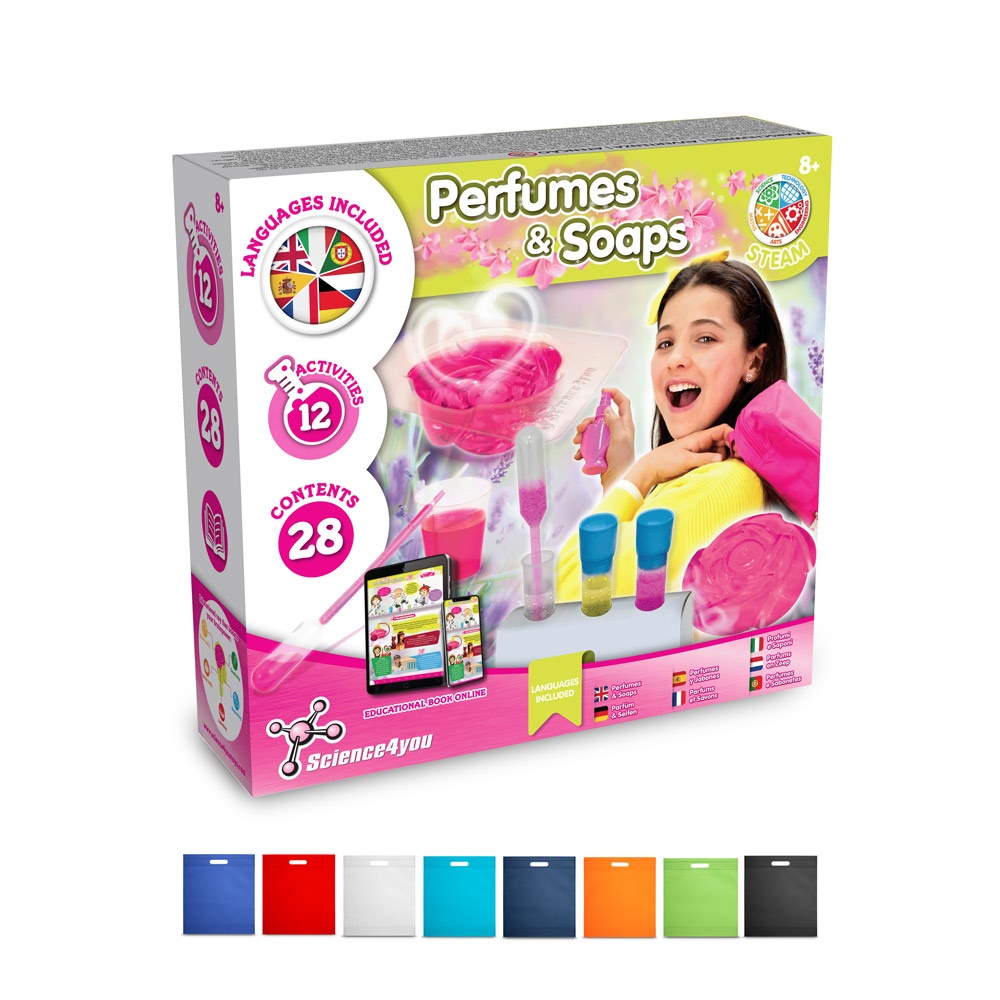 Perfume & Soap Factory Kit IV. Jeu éducatif livré avec un sac cadeau en non-tissé (80 g/m²)