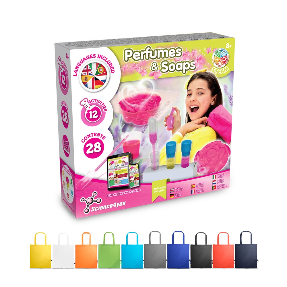 Perfume & Soap Factory Kit V. Jeu éducatif livré avec un sac cadeau pliable en 190T