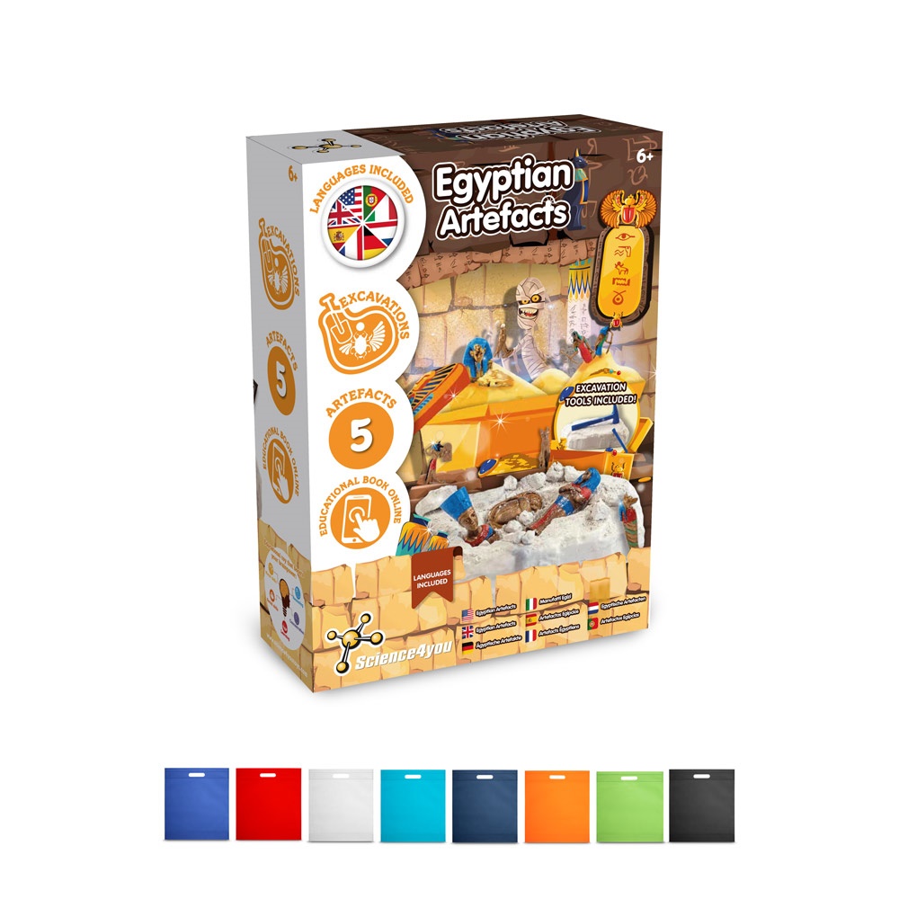 Ancient Egypt Excavation Kit IV. Jeu éducatif livré avec un sac cadeau en non-tissé (80 g/m²)