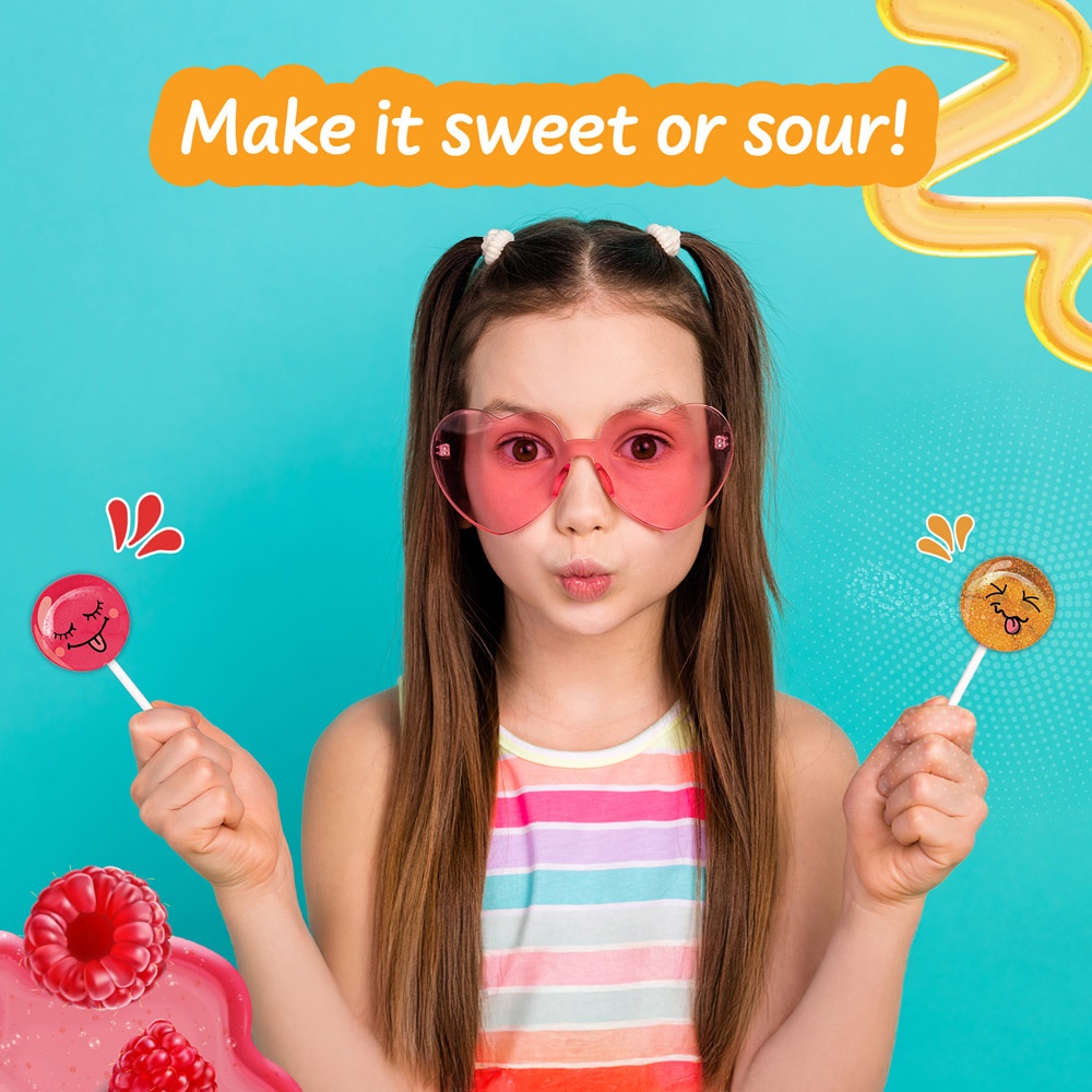 LOLLIPOP FACTORY. Usine de sucettes – idéale pour les enfants