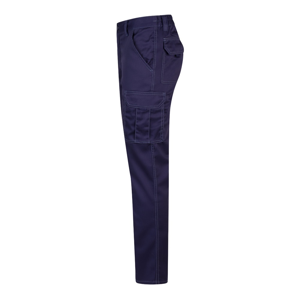 VL LUGH. Pantalon stretch, multipoches (240g/m²) en coton (46%), EME (38%) et polyester (16%)