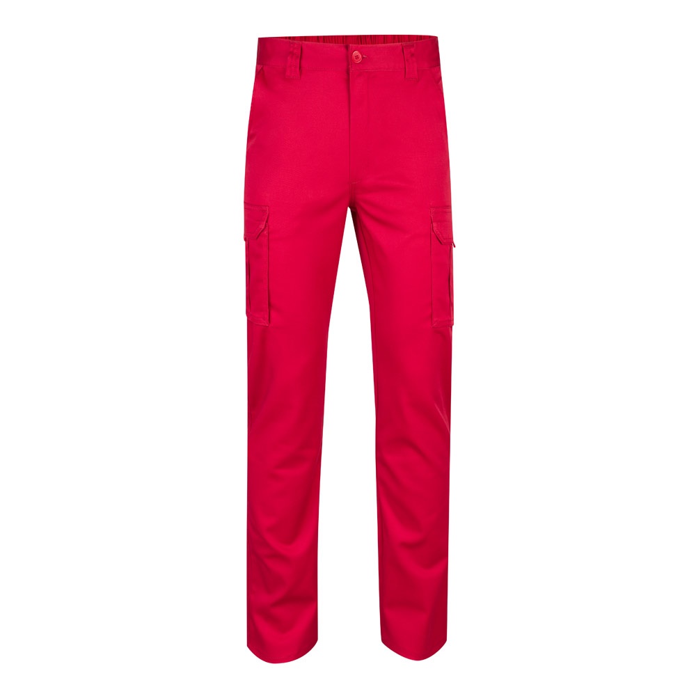 VL LUGH. Calças stretch multibolsos (240g/m²) em algodão (46%), EME (38%) e poliéster (16%)