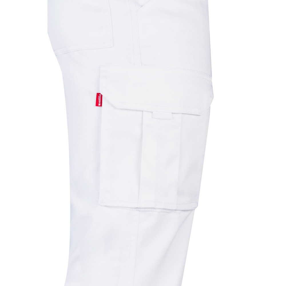 VL LUGH. Pantalon stretch, multipoches (240g/m²) en coton (46%), EME (38%) et polyester (16%)