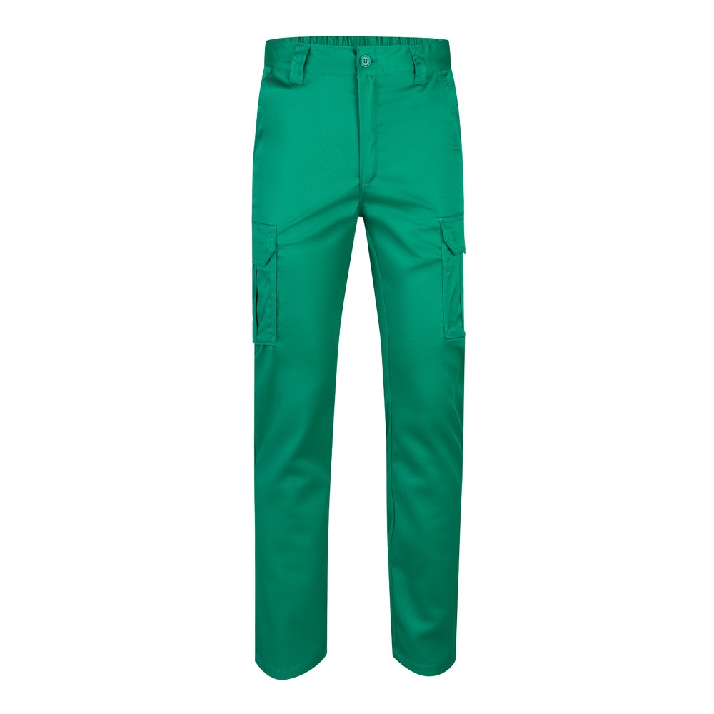 VL LUGH. Calças stretch multibolsos (240g/m²) em algodão (46%), EME (38%) e poliéster (16%)