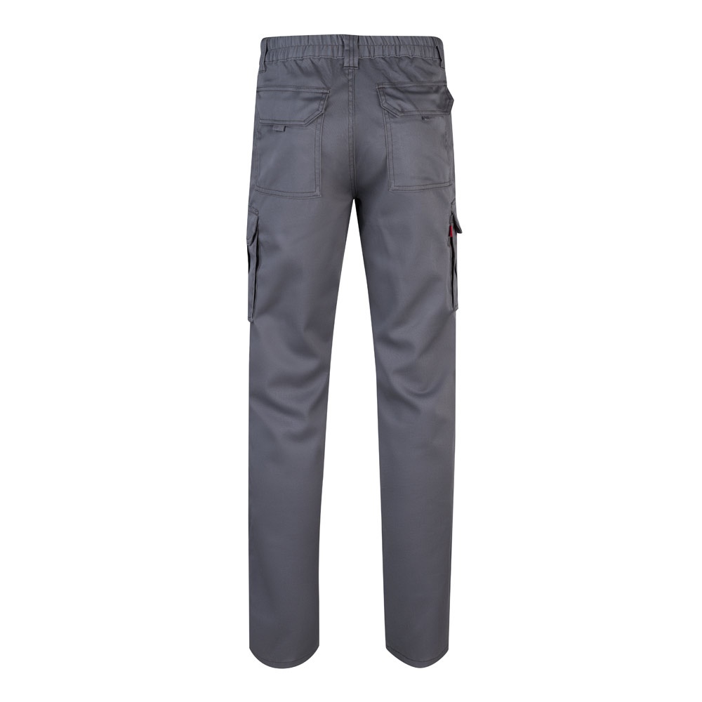 VL LUGH. Pantalon stretch, multipoches (240g/m²) en coton (46%), EME (38%) et polyester (16%)