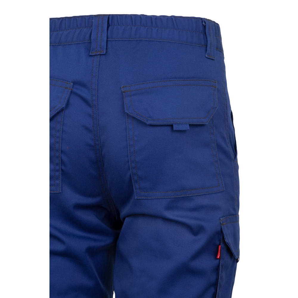 VL LUGH. Pantalon stretch, multipoches (240g/m²) en coton (46%), EME (38%) et polyester (16%)