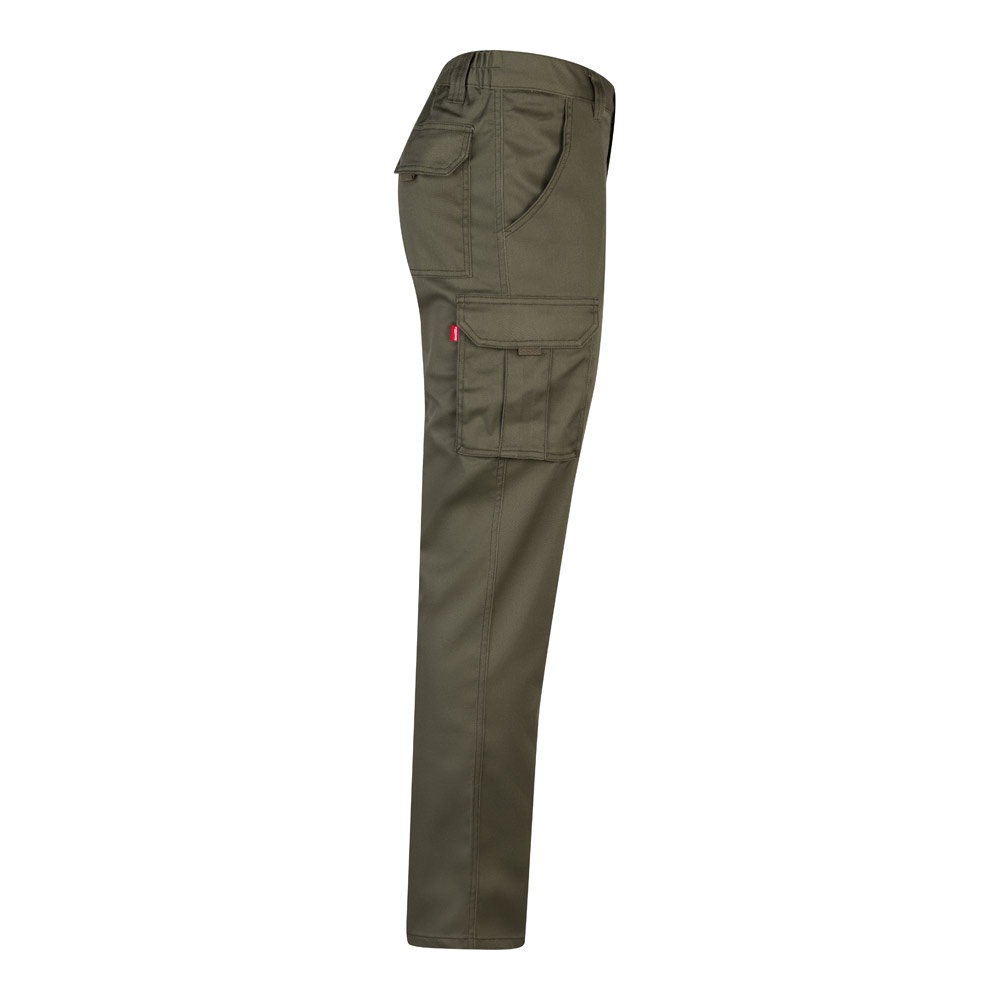 VL LUGH. Pantalon stretch, multipoches (240g/m²) en coton (46%), EME (38%) et polyester (16%)
