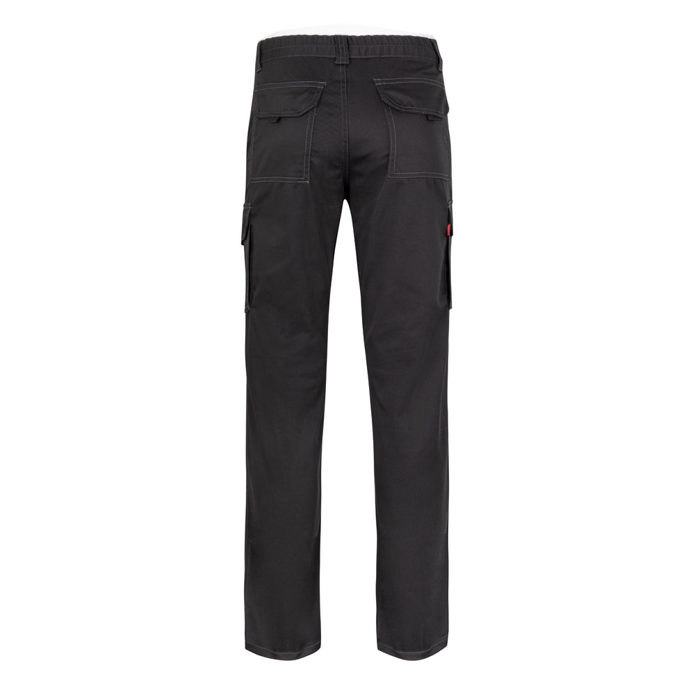 VL PAN. Pantalon stretch, multipoches (290g/m²), en coton (46%), EME (38%) et polyester (16%)