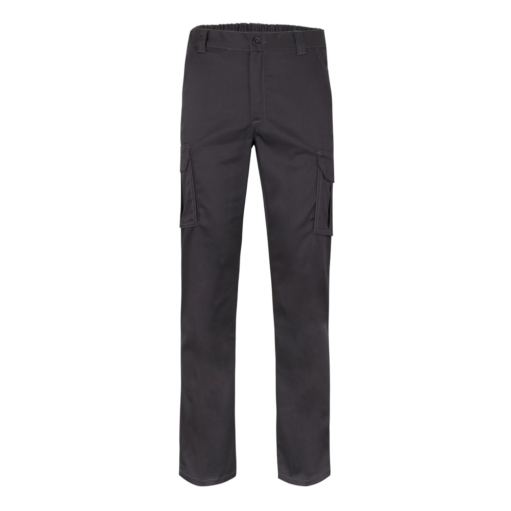 VL PAN. Calças stretch multibolsos (290g/m²), em algodão (46%), EME (38%) e poliéster (16%)