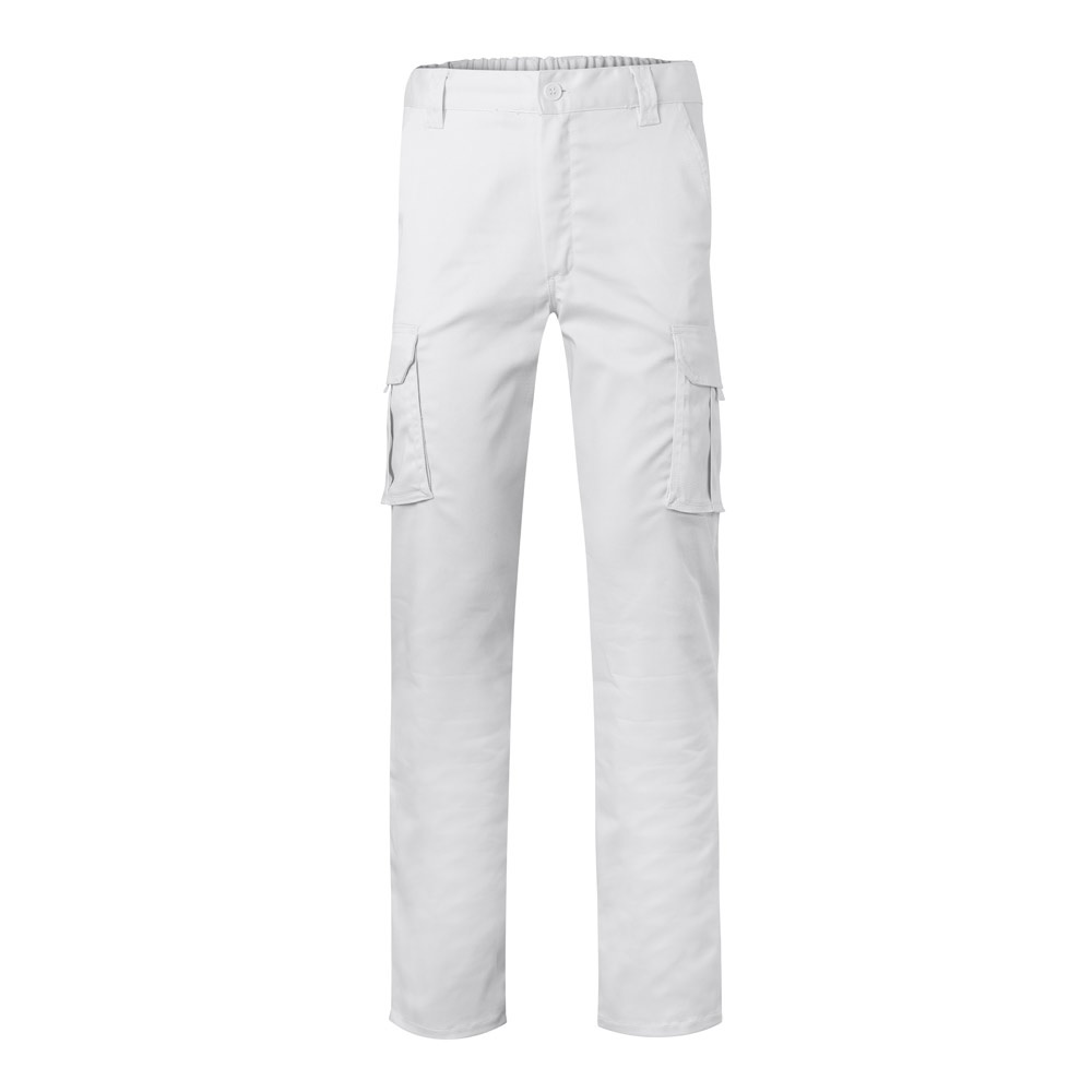 VL PAN. Calças stretch multibolsos (290g/m²), em algodão (46%), EME (38%) e poliéster (16%)