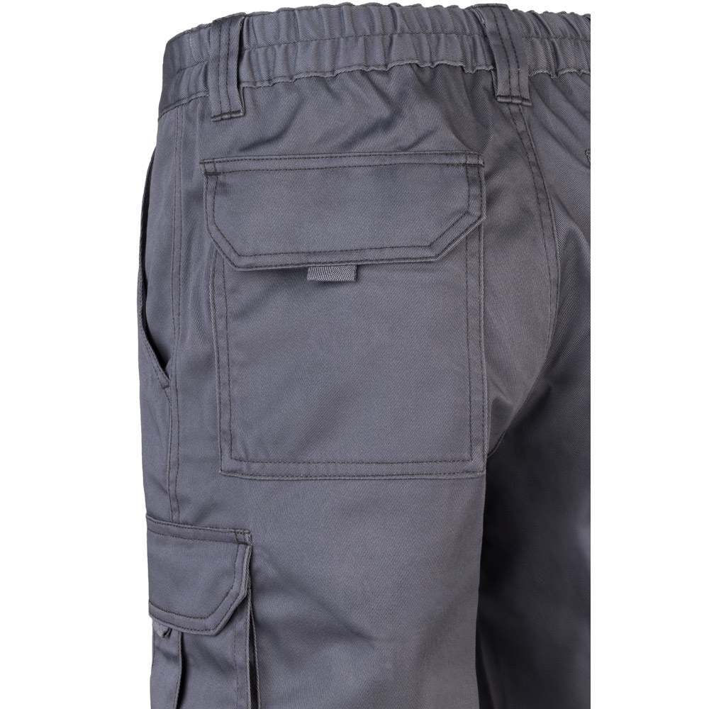 VL PAN. Pantalon stretch, multipoches (290g/m²), en coton (46%), EME (38%) et polyester (16%)