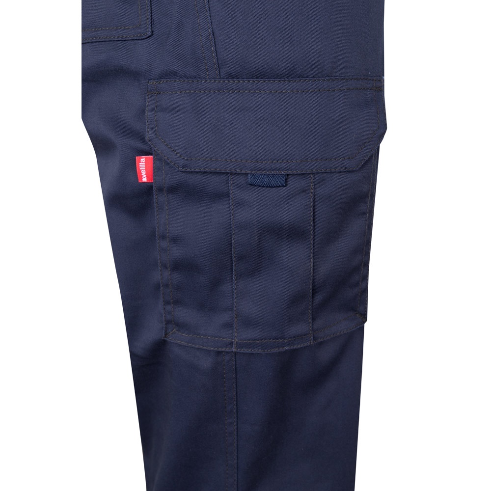 VL PAN. Pantalon stretch, multipoches (290g/m²), en coton (46%), EME (38%) et polyester (16%)
