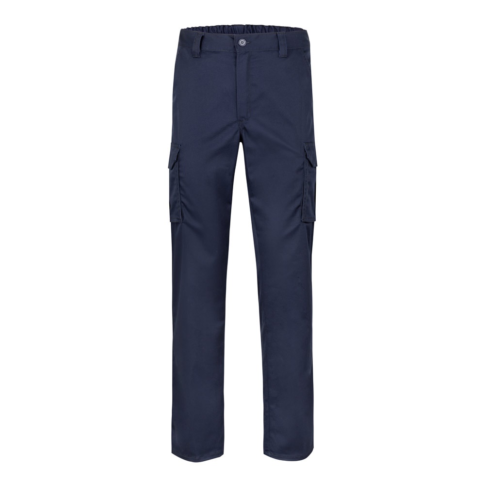 VL PAN. Calças stretch multibolsos (290g/m²), em algodão (46%), EME (38%) e poliéster (16%)