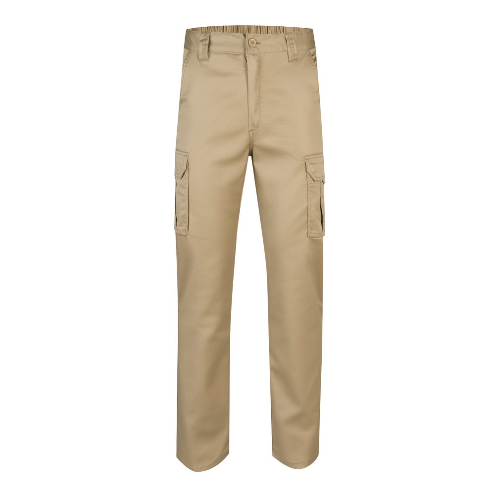 VL PAN. Calças stretch multibolsos (290g/m²), em algodão (46%), EME (38%) e poliéster (16%)