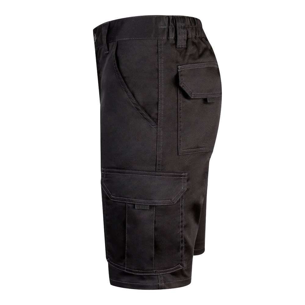 VL HEBE. Bermuda stretch, multipoches (240g/m²), en coton (46%), EME (38%) et polyester (16%)