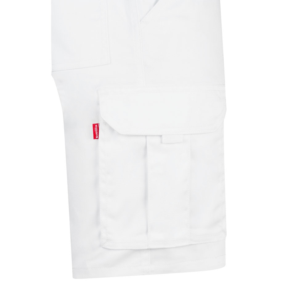 VL HEBE. Bermuda stretch, multipoches (240g/m²), en coton (46%), EME (38%) et polyester (16%)